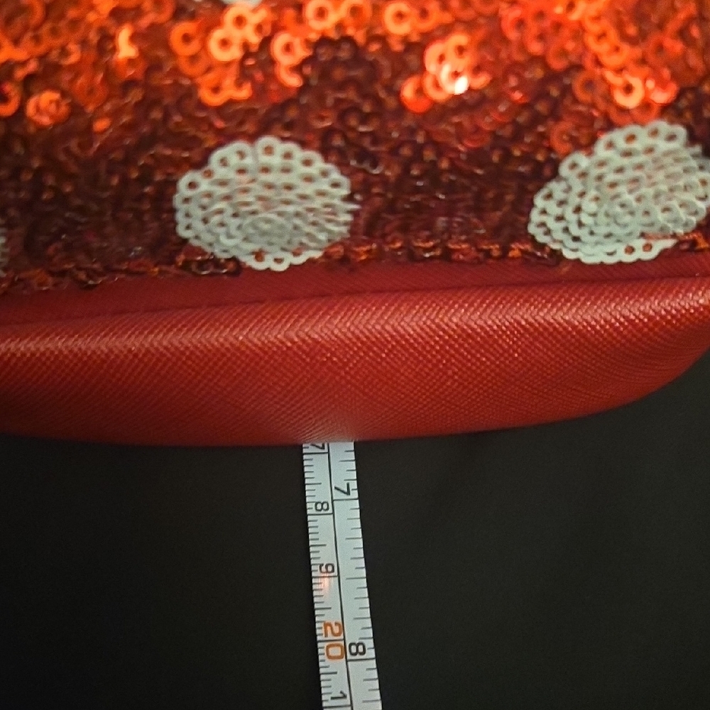 Loungefly Red and White Sequin Kids Accessory Small Bag - Picture 6 of 7